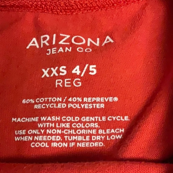 Arizona Jean Company Red Short Sleeve Tee with Side Tie - Picture 3 of 3